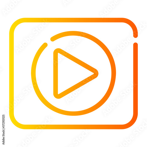 videos gradient icon