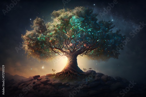 tree of hope created using AI Generative Technology