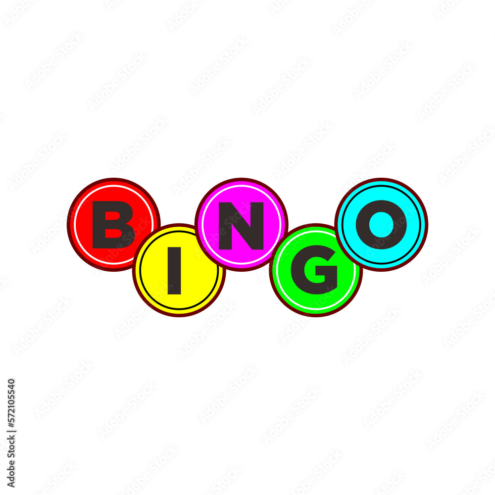 Bingo Jackpot Icons Illustration template Bingo Jackpot Icons Illustration template