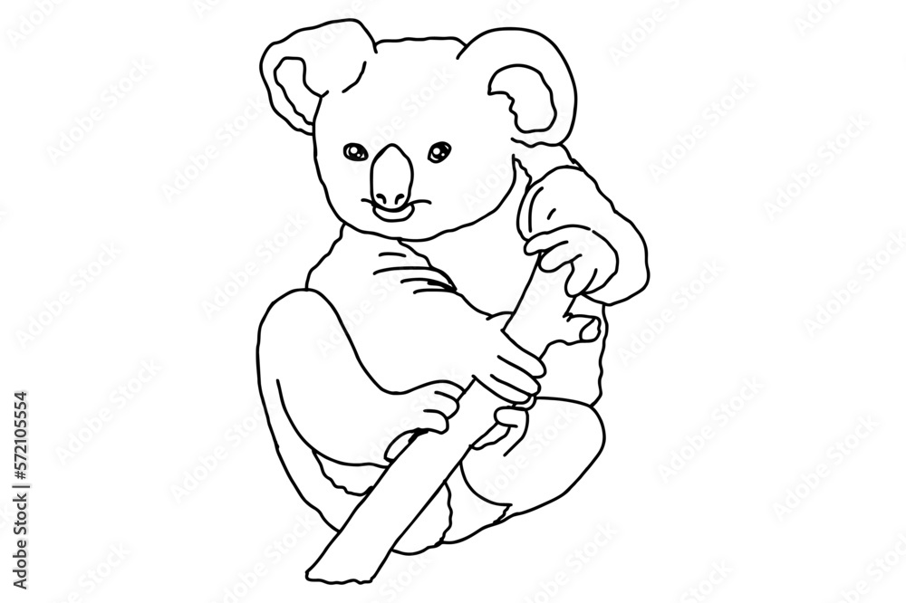 Animal Vector - Koala Is Up In The Tree Animal Vector - Koala Is Up In The Tree
