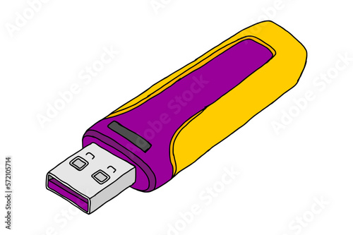 Computer USB Memory Vector