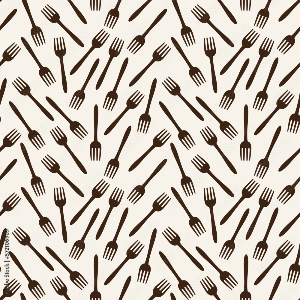 Seamless spoon and cutlery patterns for backgrounds, packaging