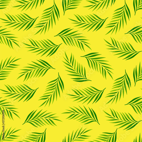 green leaf seamless pattern for background, greeting card, gift wrapping, cloth motif, or wallpaper 