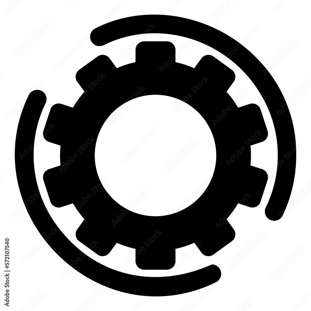 metal gear glyph icon