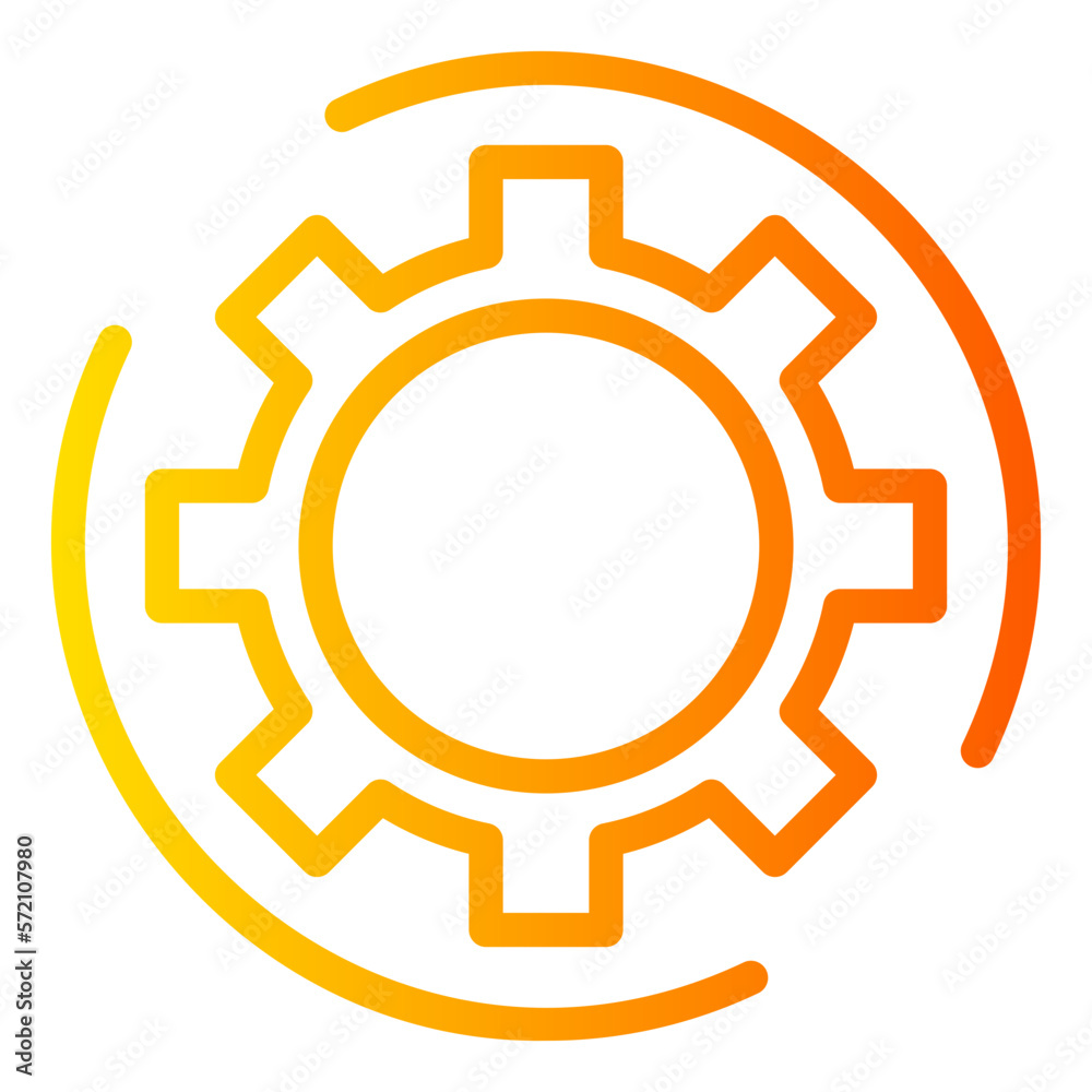 cogwheel gradient icon