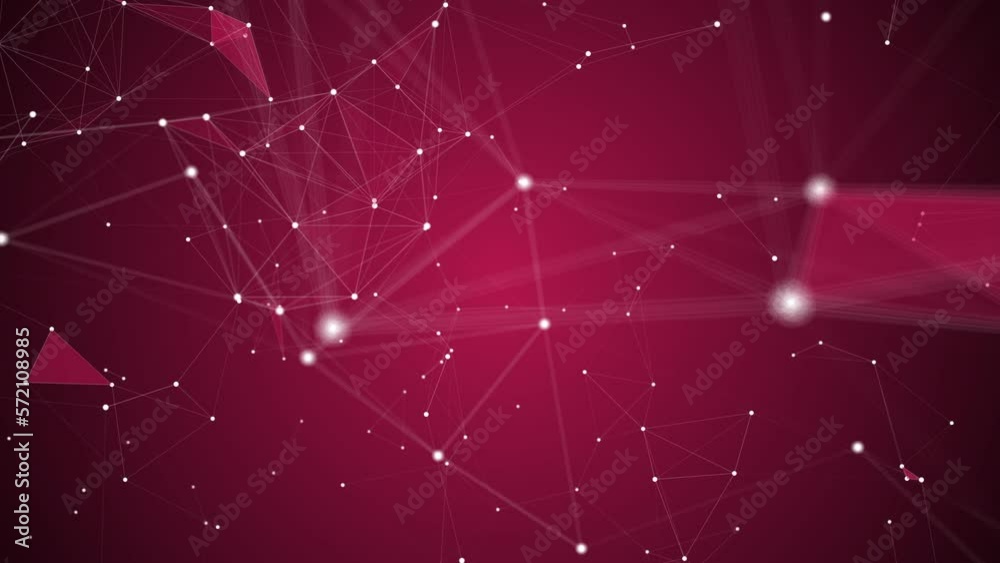 4k minimalist abstract red animated seamless loop background. Minimal polygonal random network. Soft luxury gradient color 2023 Viva Magenta backdrop. Deluxe elegant festive abstract digital wallpaper