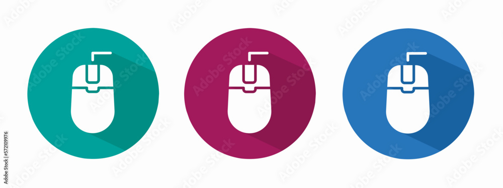 Icon for mouse vector illustration in flat. Icon for mouse vector illustration in flat.