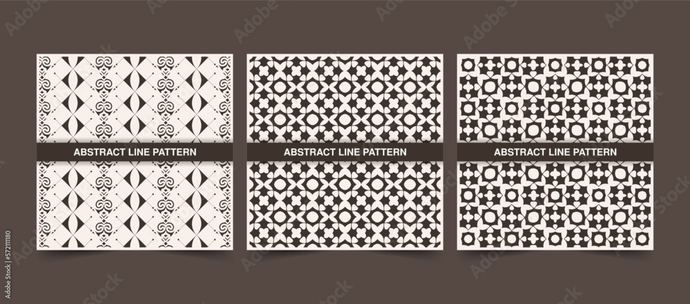 Collection of seamless ornamental ethnic patterns