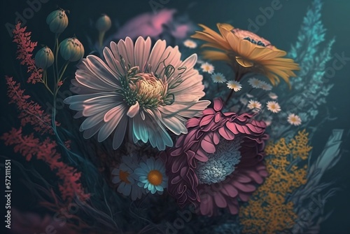 Pastel flower arrangements © RICHARD N