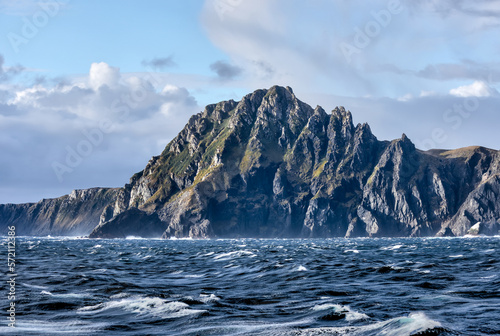 Dramatic skies, landscapes and weather off the coast of Cape Horn Argentina photo