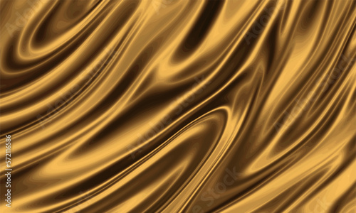 Liquid gold texture background design with smooth waves.