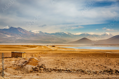 Obraz na płótnie Altiplano volcanic landscape of Potosi Region with lakes and valleys, Bolivia w salonie