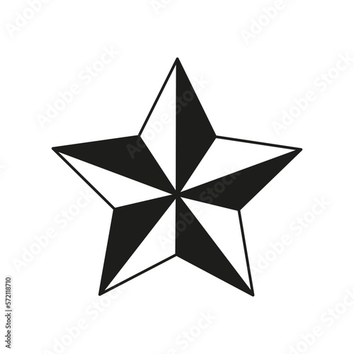 Star icon. Award background. Vector illustration.
