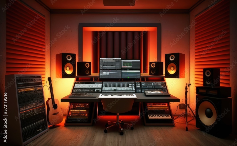 Interior Of Recording Studio Home Music Studio Est dio De M sica 