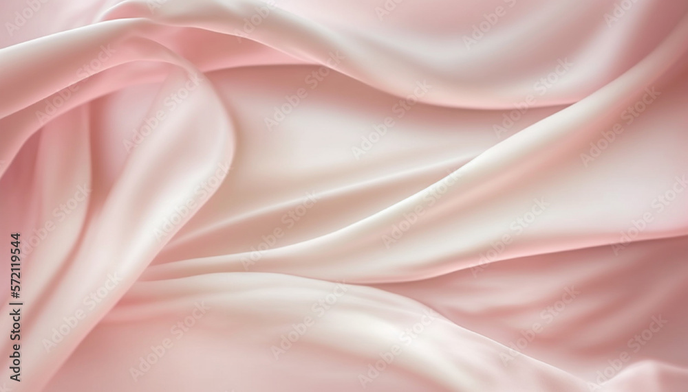 Obraz premium Romantic Abstract Silk Pink Cream And White Backgrounds for Memorable Occasions With Generative AI