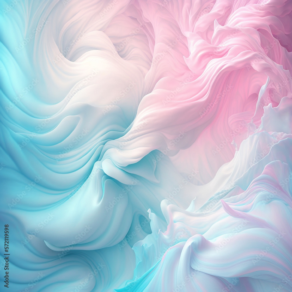 Fototapeta premium Romantic Abstract Soft Pink And Blue Backgrounds for Memorable Occasions With Generative AI