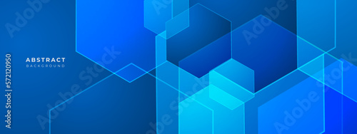 Modern blue technology lights background