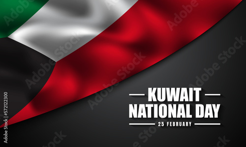 Kuwait National Day Background. Vector Illustration.