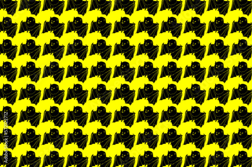 Background Pattern With Bat Silhouette Theme