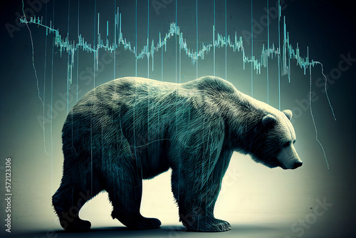 Bear market, economic slowdown, recession, recession, stock market, global crash, economy, falling charts