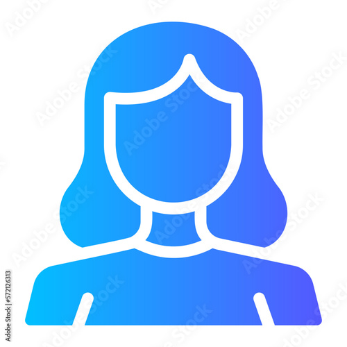 girlfriend gradient icon