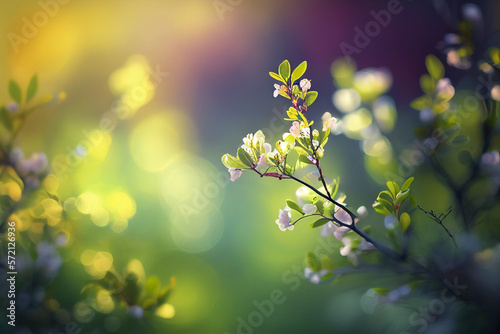Beautiful Flower, pink, spring blossom flowers, Spring background blur, holiday wallpaper © DavidGalih | Dikomo.