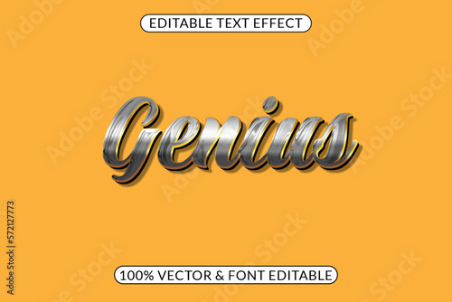 Easily editable genius text effect