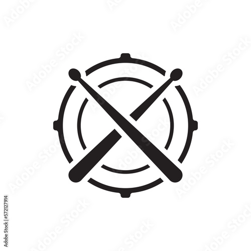 Drum logo images illustration