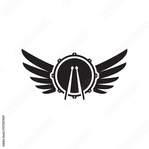 Drum logo images illustration