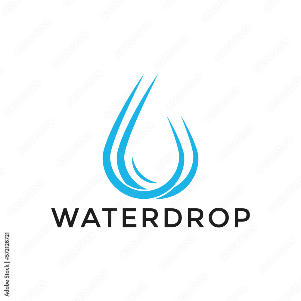 Water drop symbol logo design template icon. May be used in ecological, medical, chemical, food and oil design Water drop symbol logo design template icon. May be used in ecological, medical, chemical, food and oil design