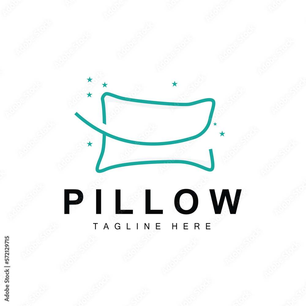 Pillow Logo, Bed and Sleep Design, Vector Illustration of Dream Icon Pillow Logo, Bed and Sleep Design, Vector Illustration of Dream Icon