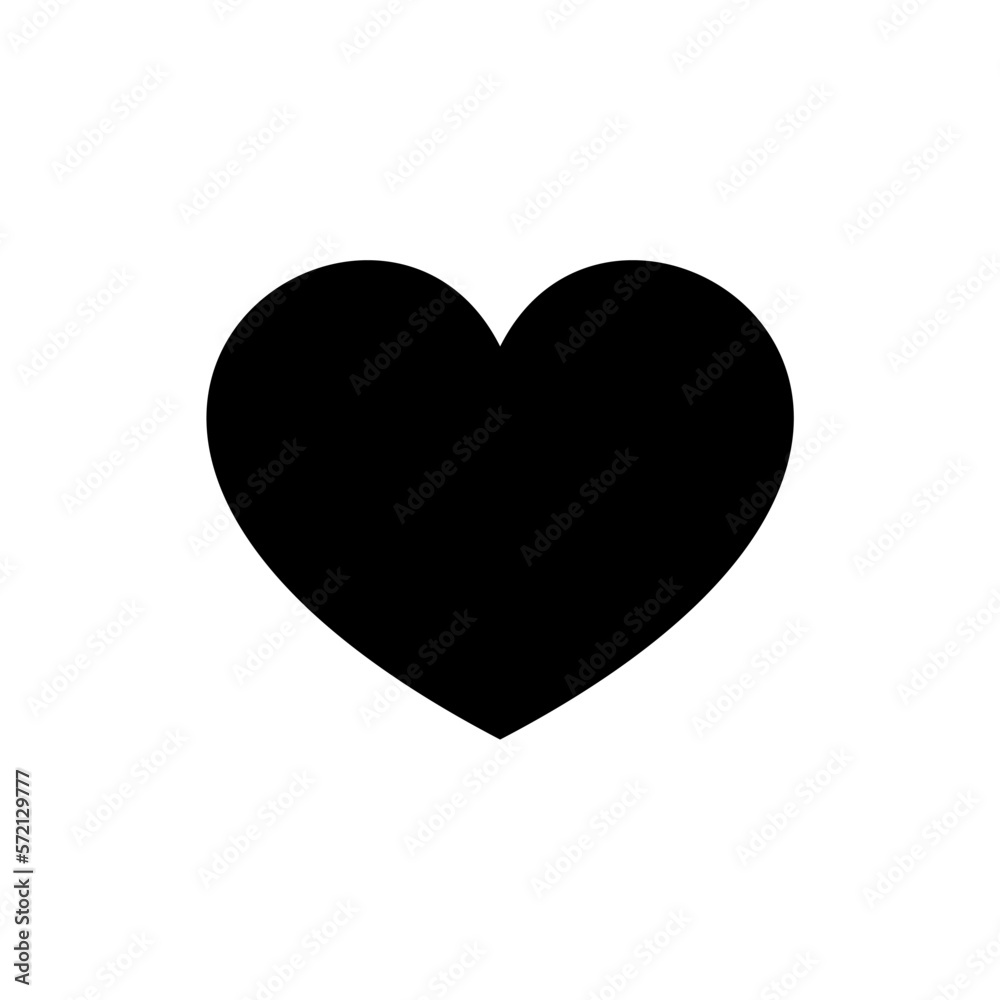simple icon of heart and darling shape simple icon of heart and darling shape