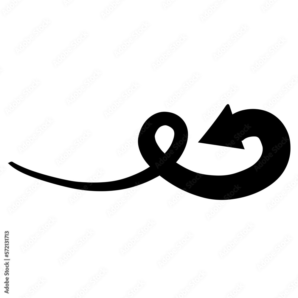 Swirly Arrow Illustration Swirly Arrow Illustration