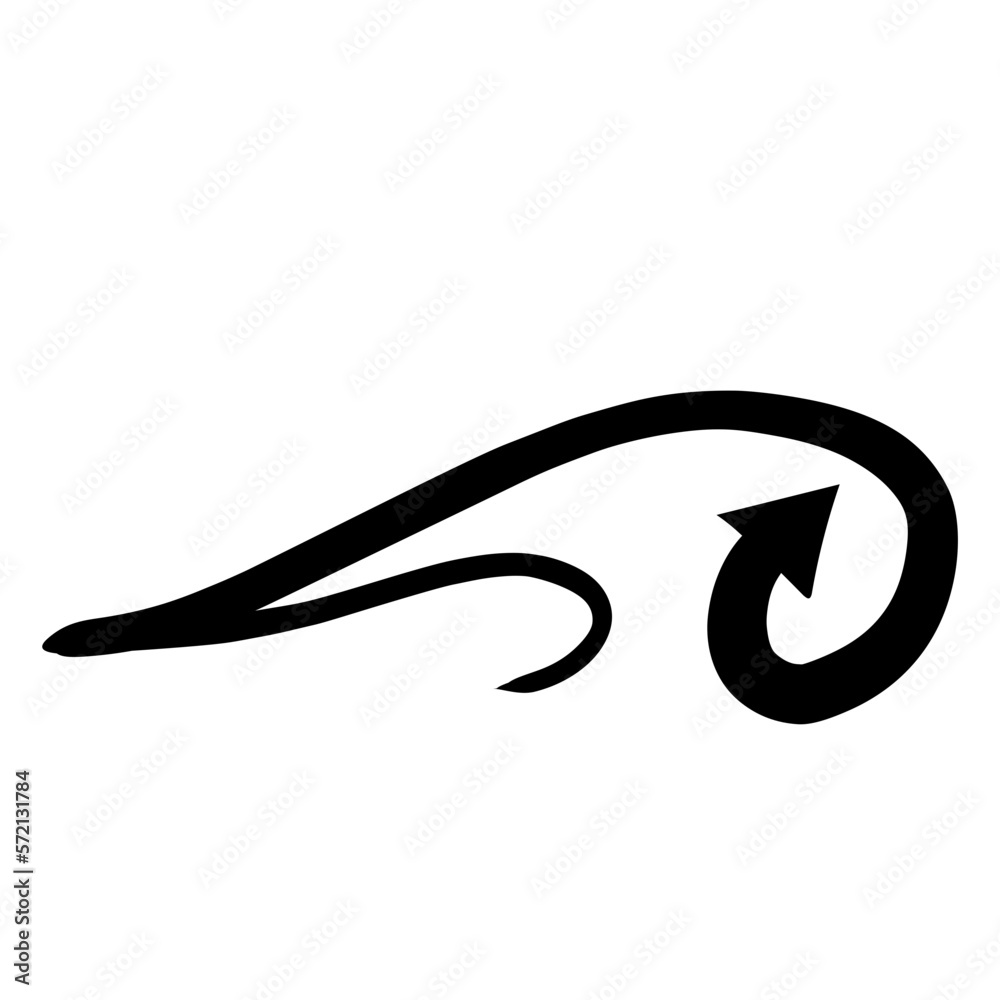 Swirly Arrow Illustration Swirly Arrow Illustration