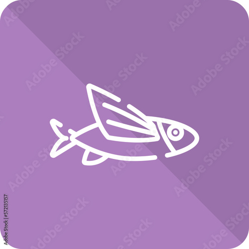 Flying fish icon