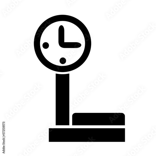 Vector illustration, web icon. Scales for weighing the mass of goods. Isolated on a white background.