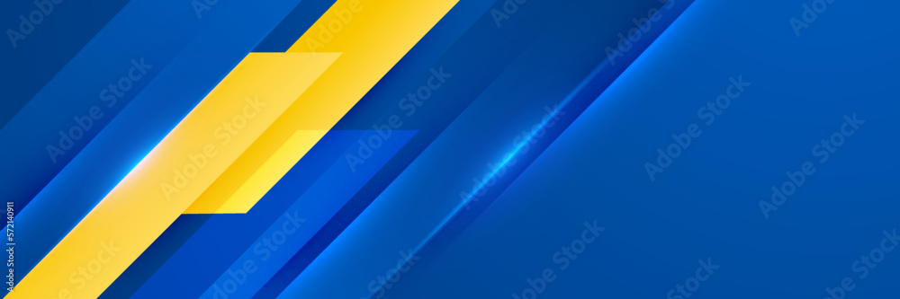 Stylish Blue and Yellow Diamond Abstract, Geometric Vector Banner Stylish Blue and Yellow Diamond Abstract, Geometric Vector Banner