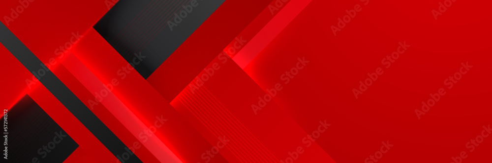 Modern Red and yellow abstract geometric design banner Modern Red and yellow abstract geometric design banner