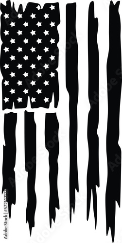 USA Distressed American Flag US America Vertical