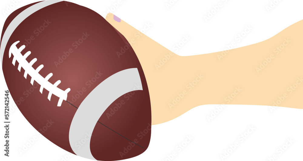 American football vector image or clip art. Stock Vector | Adobe Stock