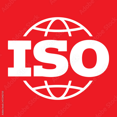 ISO, Health And Safety, certification stamp or official logo of ISO.