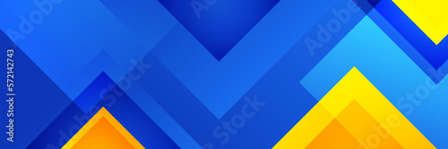 Simple Blue and Yellow Striped Background Vector Illustration
