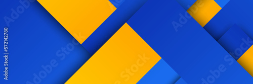 Abstract blue and yellow banner background Free Download Abstract blue and yellow banner background - GFXLoad