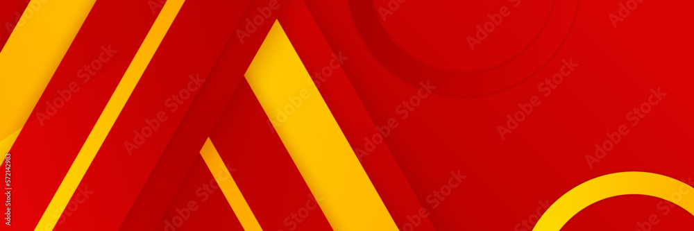 Creative Red and Yellow Gradient Banner Background Vector Design for Your Projects