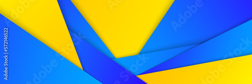 Blue and Yellow Sunburst Background Illustration for Design Projects