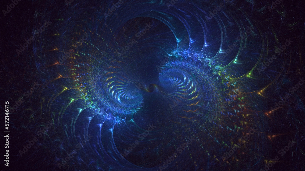 3D rendering abstract colorful fractal light background 3D rendering abstract colorful fractal light background
