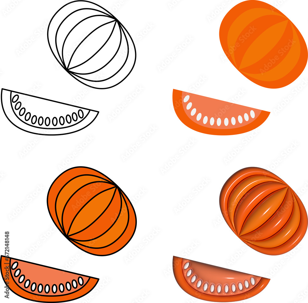 Pack of pumkin icons