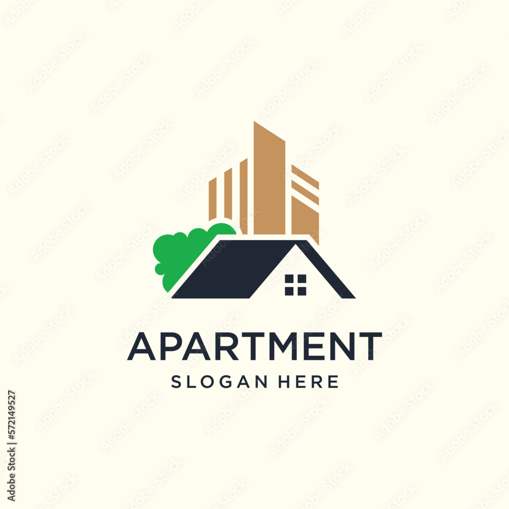 Real estate logo design with unique and new concept property and home Real estate logo design with unique and new concept property and home