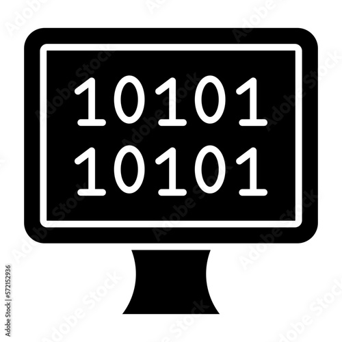 Vector Design Binary Icon Style