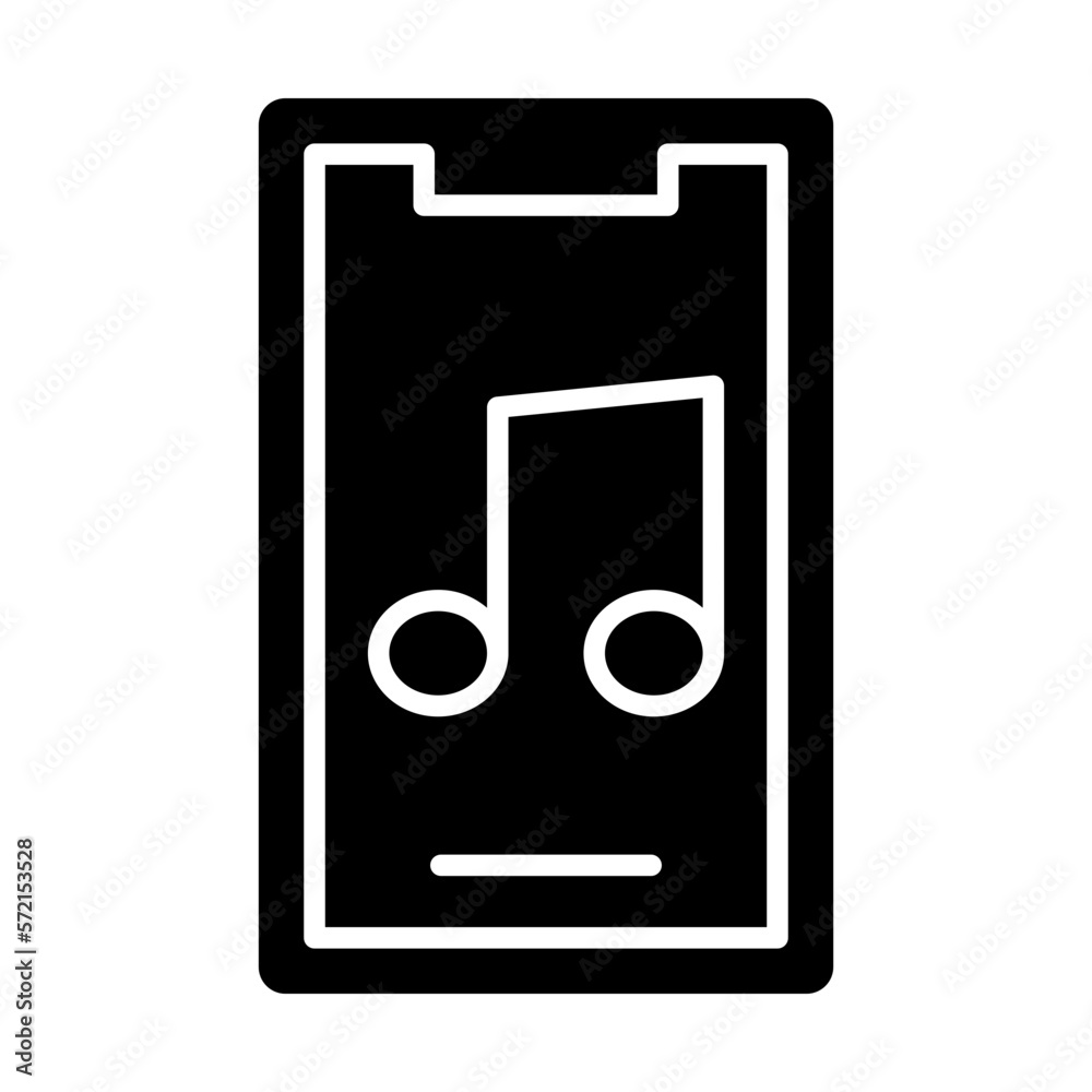 Vector Design Mobile Music App Icon Style Vector Design Mobile Music App Icon Style